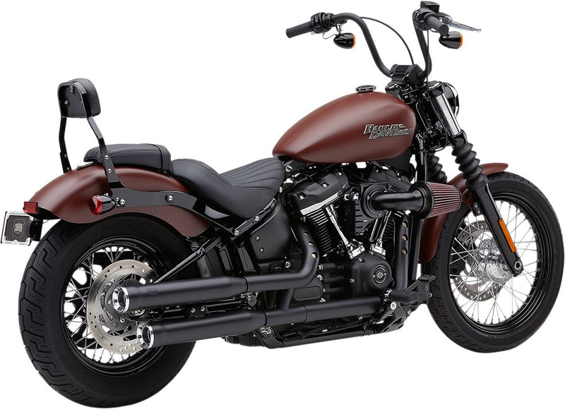 RPT Slip-On 3 Inch Mufflers Black For Harley Davidson FLFB 1750 ABS 2018-2020