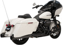Slip-On Mufflers Black With Black Billet End Caps