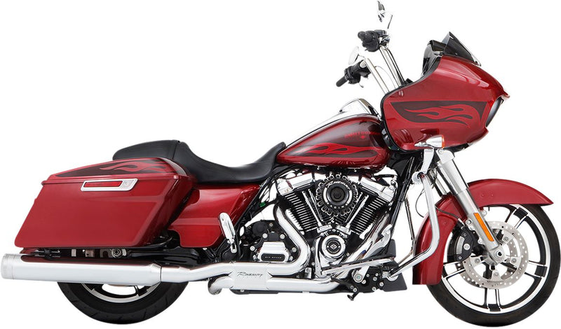 Muffler Slip-On 4.5 Inch Duals Chrome With Chrome Tradition End Caps For Harley Davidson FLHR 1750 ABS 2020-2022