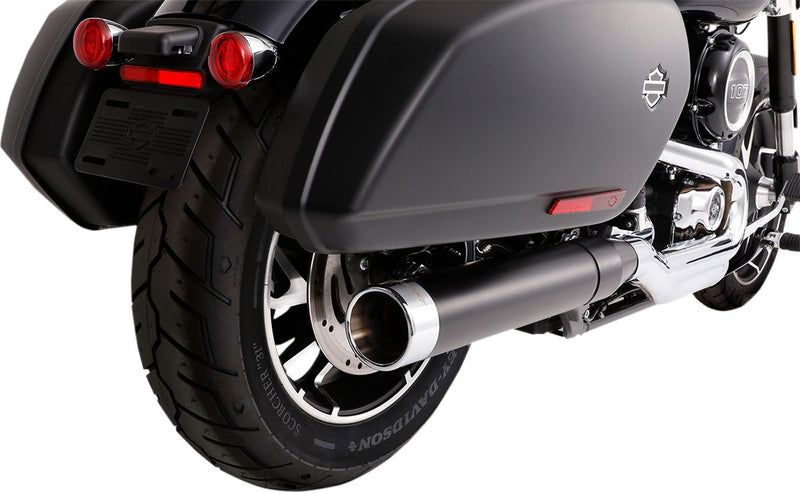 Muffler Slip-On 4 Inch Sport Glide Black / Chrome