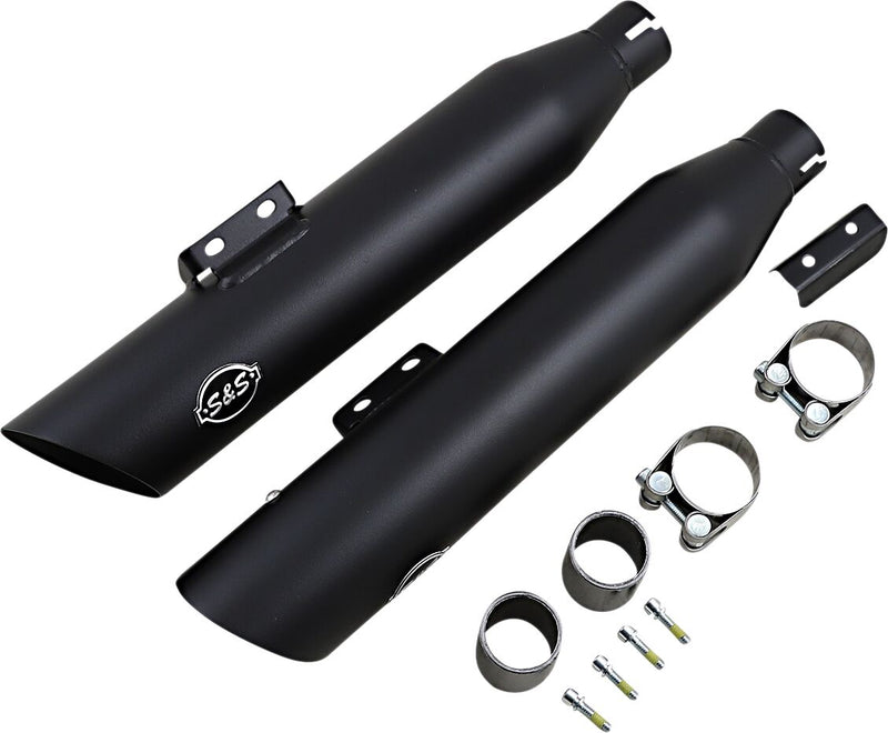 Slash-Cut Slip-On FLFB Mufflers Black