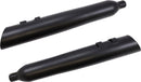 Gen 2 Neighbor Haters Series Upper Cut 4.5 Inch Mufflers Black / Raven Black For Harley Davidson FLHR 1340 1995-1998