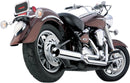 Power Pro HP 2:1 Exhaust System Chrome For Yamaha XV 1600 A 1999-2003