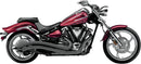 Speedster Swept Exhaust System Black For Yamaha XV 1900 C 2008-2017