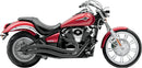 Speedster Swept Exhaust System Black For Kawasaki VN 900 2006-2016