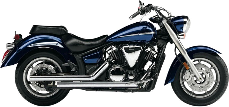 Dragster Exhaust System Chrome For Yamaha XVS 1300 A 2007-2016