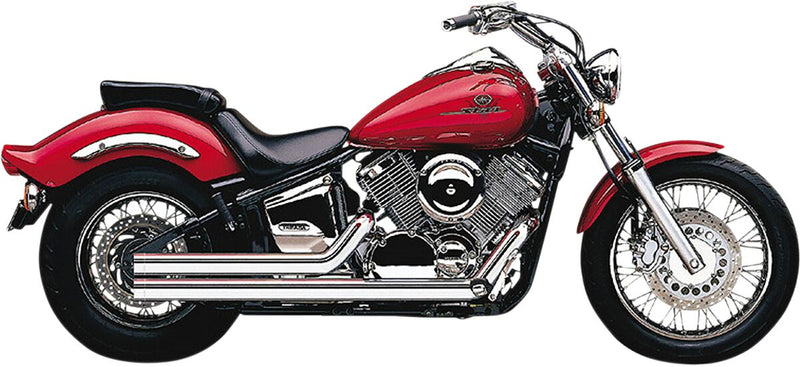 Speedster Short Exhaust System Chrome For Yamaha XVS 1100 1999-2002