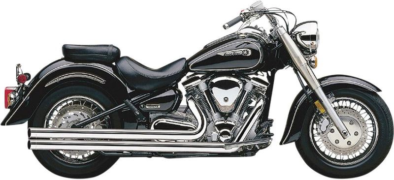 Speedster Long Exhaust System Chrome For Yamaha XV 1600 A 1999-2003