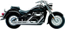 Exhaust System Street Rod 2 Into 2 Straight-Cut Chrome For Suzuki VL 800 2001-2004