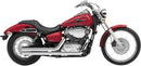 Exhaust System Street Rod 2 Into 2 Straight-Cut Chrome For Suzuki C 50 2005-2009