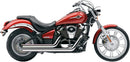 Speedster Short Exhaust System Chrome For Kawasaki VN 900 2006-2016