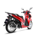 Nero ECE Type Approved Full System Exhaust System Black For Honda SH 125 I ABS 2017-2019