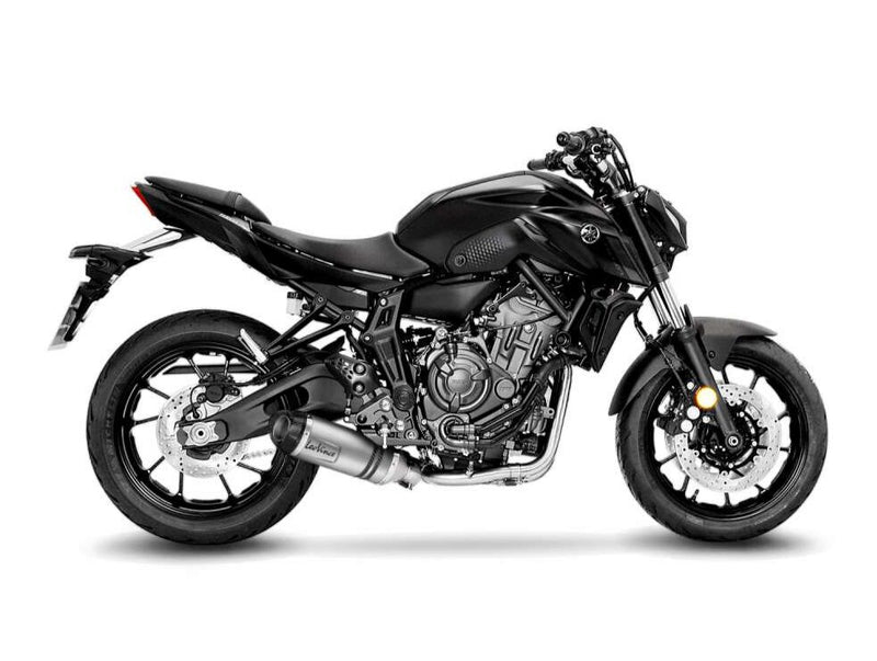 LV-One Evo Full System Slash Cut Exhaust System Matt Black For Yamaha MT-07 ABS 2022