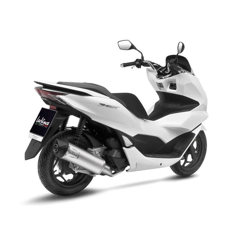 LV-One Evo Full System Slash Down Exhaust System Matt Black For Honda PCX 125 ABS 2021-2022