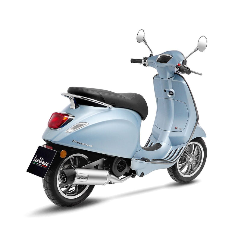 LV-One Evo Full System Slash Down Exhaust System Matt Black For Vespa Primavera 125 IGET ABS 2021-2022