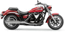 Slip On Mufflers For Cruisers With Slash Cut Tip Chrome