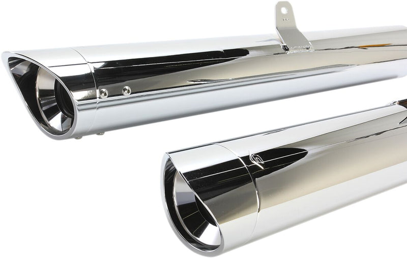 Slip-On 4 Inch Mufflers Chrome For Honda GL 1800 2012-2017