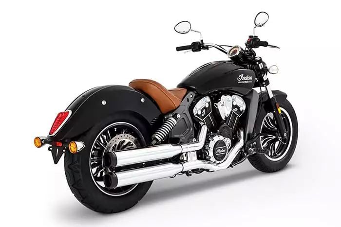 Muffler Slip-On 3.5 Inch Duals Chrome With Black End Caps For Indian Scout 60 ABS 2021-2022