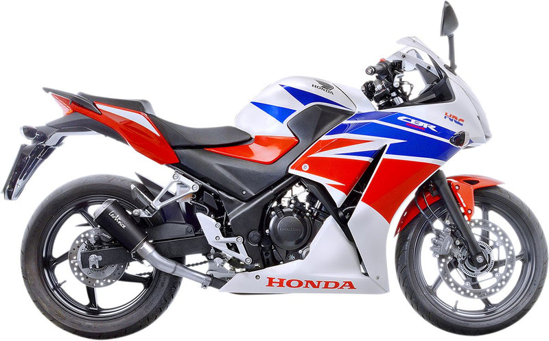 LV-10 Black Slip-On Muffler Sandblast For Honda CBR 300 R 2014-2016