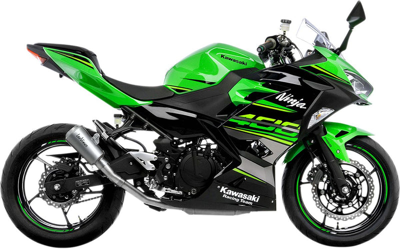 LV-10 Slip-On Muffler Sandblast For Kawasaki EX 400 2021-2022
