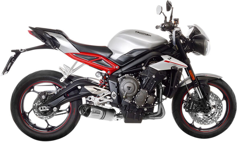 LV-One Evo Slip-On Muffler Matt Finish For Triumph Street Triple 660 S ABS 2021-2022
