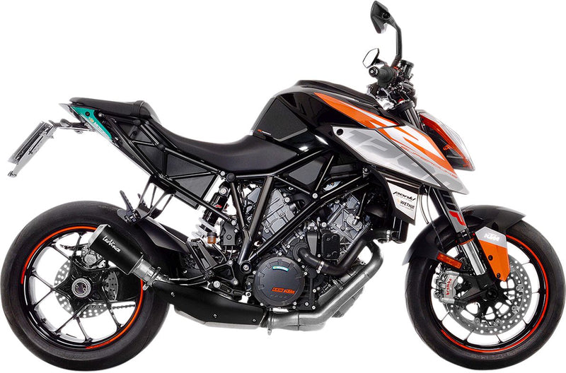 LV-10 Black Slip-On Muffler Sandblast For KTM Super Duke 1290 R ABS 2014-2019