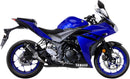 LV Pro Slip-On Muffler Black For Yamaha YZF-R3 ABS 2018-2020