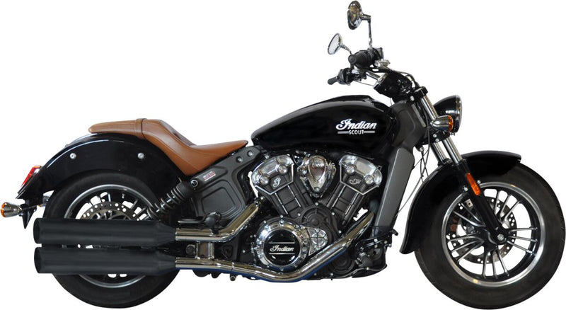 2-In-2 Slip-On Muffler Black ESE For Indian Scout 69 ABS 2017-2019