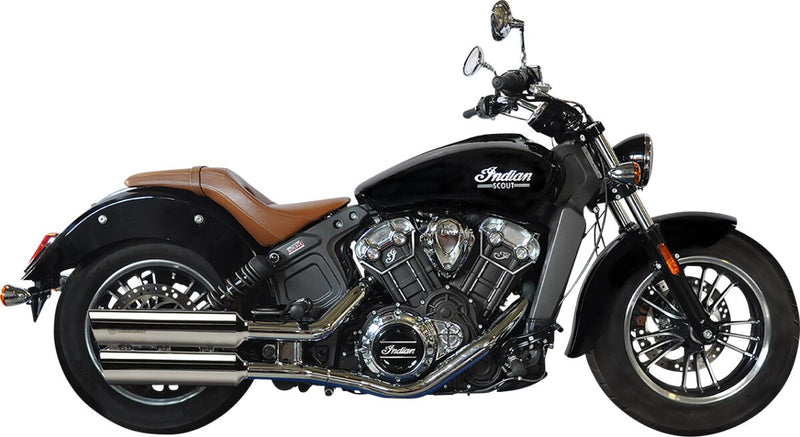 2-In-2 Slip-On Muffler Non-Adjustable Chrome