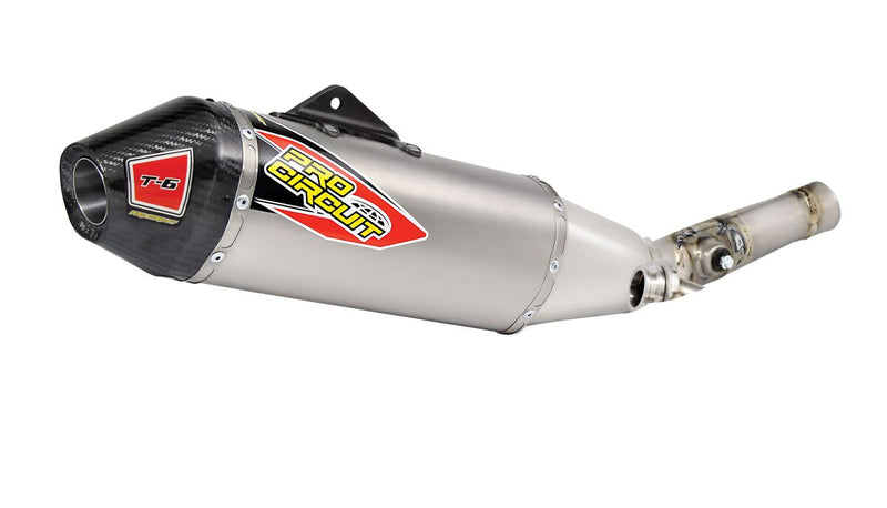 T-6 Euro Exhaust System Silver For Kawasaki KX 250 F - 09-16