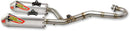 T-6 Dual Exhaust System Silver For Honda CRF 450 R - 15-16
