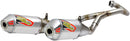 T-6 Dual Stainless Steel With Aluminium Canister Exhaust System For Honda CRF 450 R 2017