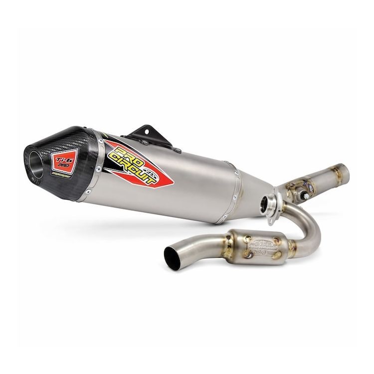T-6 Euro Stainless With Titanium Canisters Exhaust System For Kawasaki KX 450 F 2016-2017