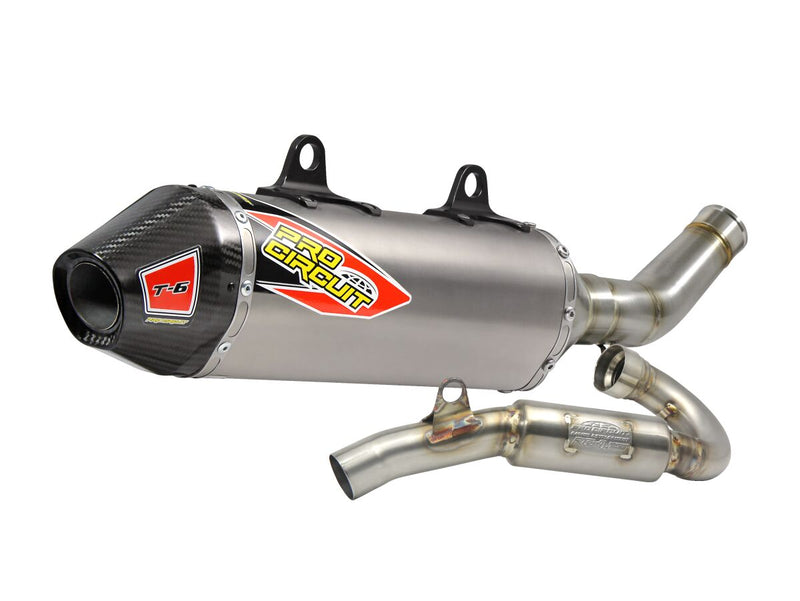 T-6 Euro Stainless With Titanium Canisters Exhaust System For Husqvarna FC 450 2017-2018