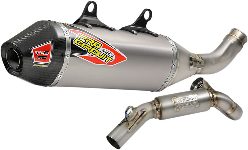 TI-6 Pro Exhaust System Silver For KTM XC-F 450 - 19-22