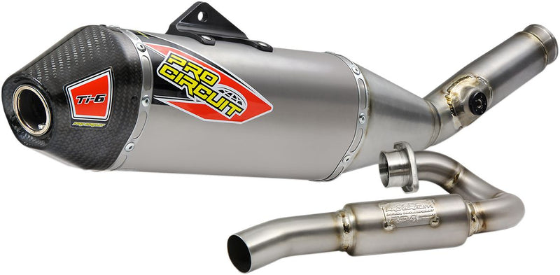 TI-6 Exhaust System Silver For Kawasaki KX 450 - 19-22