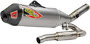 TI-6 Pro Exhaust System Silver For Kawasaki KX 450 - 19-22
