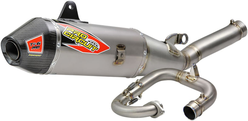 TI-6 Pro Exhaust System Silver For Yamaha YZ 250 - 19-22