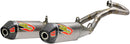 TI-6 Dual Exhaust System Silver For Honda CRF 450 - 19-20