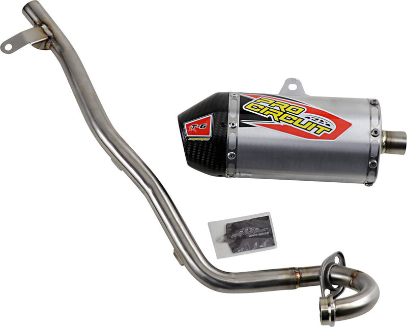 T-6 Exhaust System Silver For Honda CRF 110 - 19-22