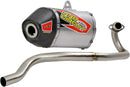 T-6 Exhaust System Silver For Kawasaki KLX 110 - 10-20