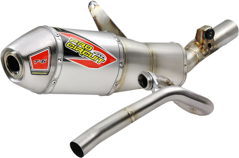 T-6 Exhaust System Silver For Honda CRF 450 R - 21-22