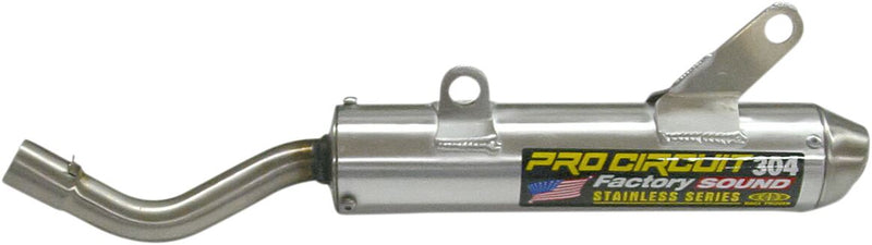 304 Slip-On Factory Sound Silencer Silver For Suzuki RM 250 - 04-08