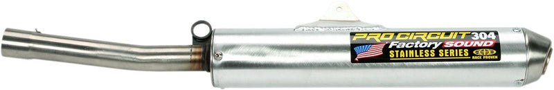 304 Slip-On Factory Sound Silencer Silver For Honda CR 500 R - 87-88