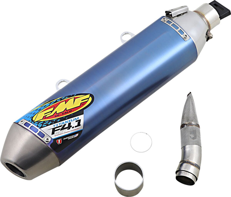 Factory 4.1 RCT Slip-On Muffler Titanium Blue Anodized