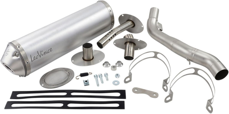 X3 Slip-On Muffler Brushed For Suzuki DR 650 S 2015