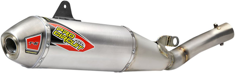 T-6 Slip-On Silencer Silver For Yamaha YZ 450 F - 18-19