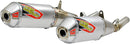 T-6 Slip-On Silencers Silver For Honda CRF 250 Rally - 19-20