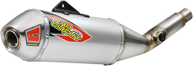 T-6 Slip-On Silencer Silver For Kawasaki KX 450 - 19-22