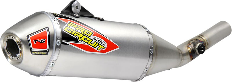 T-6 Slip-On Silencer Silver For Kawasaki KX 250 F - 20-22